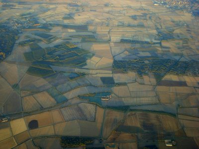 Sunrise near Milan.